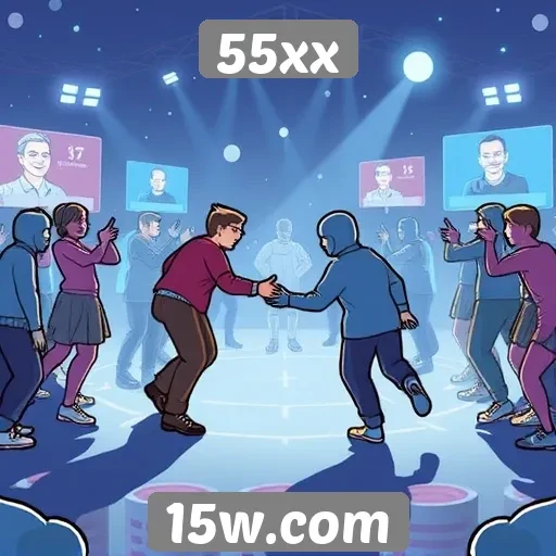 Recursos de comunidade no site de jogos 55xx