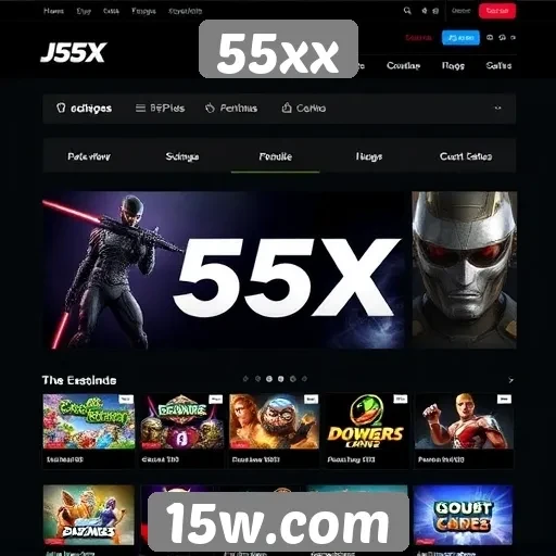 Análise das funcionalidades do site de jogos 55xx